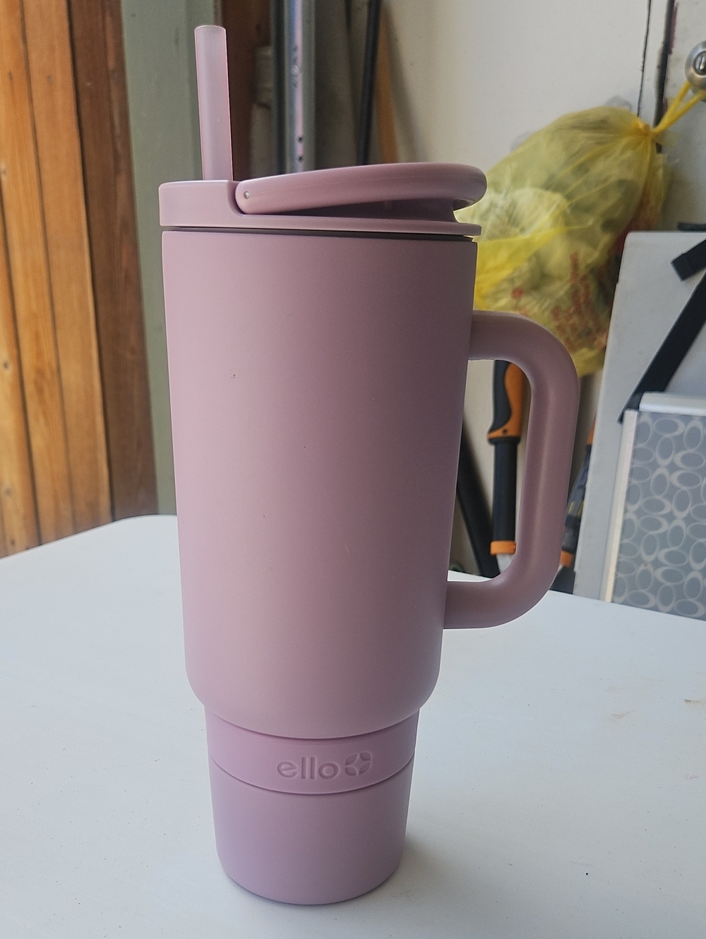 ello Lilac Travel Tumbler with Handle and Straw